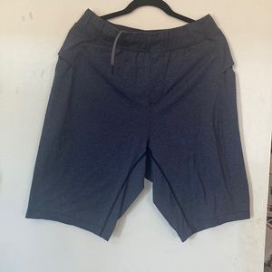 Lululemon Men's Sweat Short Pockets Dark blue  Stretchy Waist Ties